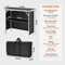 Black Aluminum MDF Foldable Trade Show Counter Bar Portable Display Table